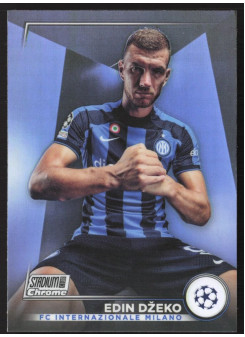 Edin Džeko, Kartička, 2022-23 Topps Stadium Club Chrome UEFA Club Competitions, Refractor