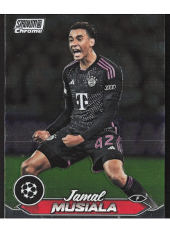 Jamal Musiala, Kartička, 2023-24 Topps Stadium Club Chrome UEFA Club Competitions, BASE