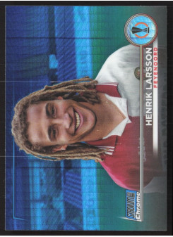 Henrik Larsson, Kartička, 2022-23 Topps Stadium Club Chrome UEFA Club Competitions, Blue Prism