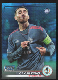 Orkun Kökçü, Kartička, 2022-23 Topps Stadium Club Chrome UEFA Club Competitions, Blue Prism