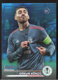 Orkun Kökçü, Kartička, 2022-23 Topps Stadium Club Chrome UEFA Club Competitions, Blue Prism
