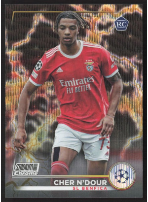Cher N'dour, Card, 2022-23 Topps Stadium Club Chrome UEFA Club Competitions, LIMIT