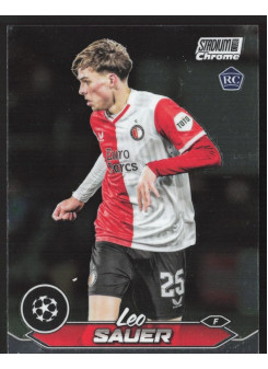 Leo Sauer, Kartička, 2023-24 Topps Stadium Club Chrome UEFA Club Competitions, BASE