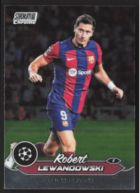 Robert Lewandowski, Kartička, 2023-24 Topps Stadium Club Chrome UEFA Club Competitions, BASE