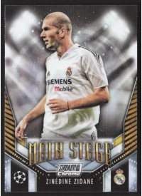 Zinedine Zidane, Kartička, 2023-24 Topps Stadium Club Chrome UEFA Club Competitions, INSERT