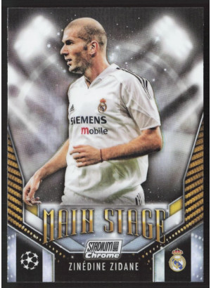 Zinedine Zidane, Card, 2023-24 Topps Stadium Club Chrome UEFA Club Competitions, INSERT