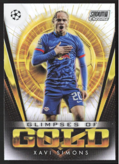 Xavi Simons, Kartička, 2023-24 Topps Stadium Club Chrome UEFA Club Competitions, INSERT