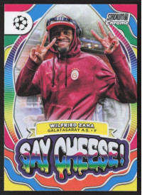 Wilfried Zaha, Kartička, 2023-24 Topps Stadium Club Chrome UEFA Club Competitions, INSERT