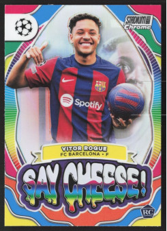 Vitor Roque, Kartička, 2023-24 Topps Stadium Club Chrome UEFA Club Competitions, INSERT