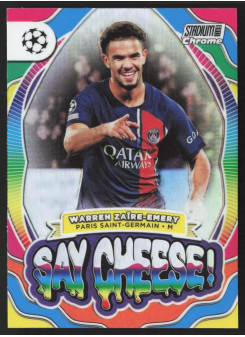 Warren Zaire-Emery, Kartička, 2023-24 Topps Stadium Club Chrome UEFA Club Competitions, INSERT