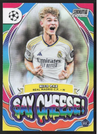 Nico Paz, Kartička, 2023-24 Topps Stadium Club Chrome UEFA Club Competitions, INSERT