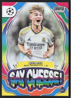 Nico Paz, Kartička, 2023-24 Topps Stadium Club Chrome UEFA Club Competitions, INSERT