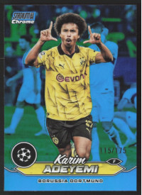 Karim Adeyemi, Kartička, 2023-24 Topps Stadium Club Chrome UEFA Club Competitions, LIMIT