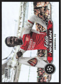 Eddie Nketiah, Kartička, 2023-24 Topps Stadium Club Chrome UEFA Club Competitions, Refractor