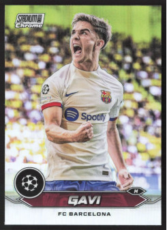 Gavi, Kartička, 2023-24 Topps Stadium Club Chrome UEFA Club Competitions, Refractor