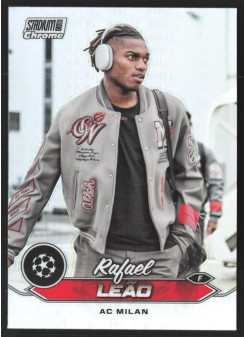 Rafael Leao, Kartička, 2023-24 Topps Stadium Club Chrome UEFA Club Competitions, Refractor