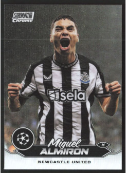 Miguel Almiron, Kartička, 2023-24 Topps Stadium Club Chrome UEFA Club Competitions, Refractor
