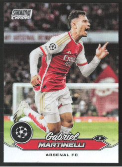 Gabriel Martinelli, Kartička, 2023-24 Topps Stadium Club Chrome UEFA Club Competitions, Refractor