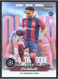 Vitor Roque, Kartička, 2023-24 Topps Stadium Club Chrome UEFA Club Competitions, Refractor