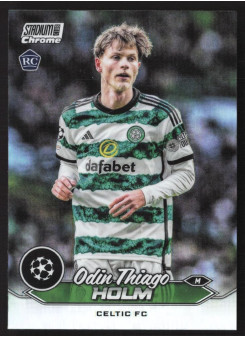 Odin Thiago Holm, Kartička, 2023-24 Topps Stadium Club Chrome UEFA Club Competitions, Refractor