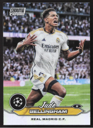 Jude Bellingham, Card, 2023-24 Topps Stadium Club Chrome UEFA Club Competitions, Refractor