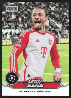 Leroy Sane, Kartička, 2023-24 Topps Stadium Club Chrome UEFA Club Competitions, Refractor