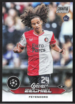 Gjivai Zechiel, Kartička, 2023-24 Topps Stadium Club Chrome UEFA Club Competitions, Refractor