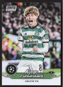 Kyogo Furuhashi, Kartička, 2023-24 Topps Stadium Club Chrome UEFA Club Competitions, Refractor
