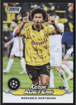 Karim Adeyemi, Kartička, 2023-24 Topps Stadium Club Chrome UEFA Club Competitions, Refractor