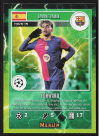 Lamine Yamal, Kartička, 2024-25 Topps Merlin UEFA Club Competitions, INSERT
