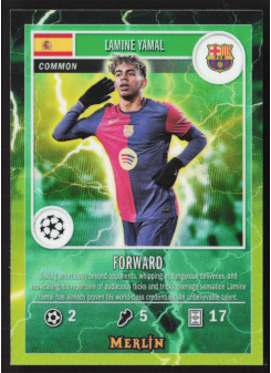 Lamine Yamal, Kartička, 2024-25 Topps Merlin UEFA Club Competitions, INSERT