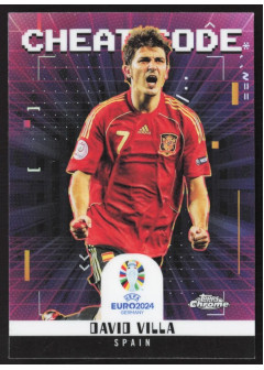 David Villa, Kartička, Topps Chrome UEFA Euro 2024, INSERT