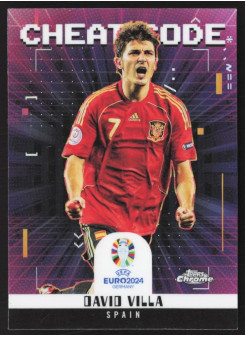 David Villa, Kartička, Topps Chrome UEFA Euro 2024, INSERT