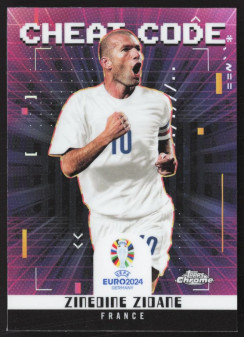 Zinedine Zidane, Kartička, Topps Chrome UEFA Euro 2024, INSERT
