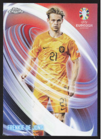 Frenkie de Jong, Kartička, Topps Chrome UEFA Euro 2024, INSERT