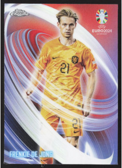 Frenkie de Jong, Kartička, Topps Chrome UEFA Euro 2024, INSERT