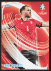 Budu Zivzivadze, Kartička, Topps Chrome UEFA Euro 2024, INSERT
