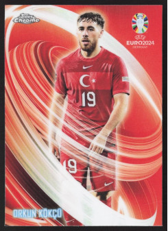 Orkun Kökcü, Kartička, Topps Chrome UEFA Euro 2024, INSERT