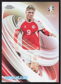 Rasmus Hojlund, Kartička, Topps Chrome UEFA Euro 2024, INSERT