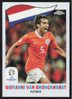 Giovanni van Bronckhorst, Kartička, Topps Chrome UEFA Euro 2024, INSERT