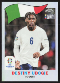 Destiny Udogie, Kartička, Topps Chrome UEFA Euro 2024, INSERT