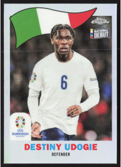Destiny Udogie, Kartička, Topps Chrome UEFA Euro 2024, INSERT
