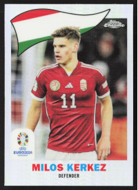 Milos Kerkez, Kartička, Topps Chrome UEFA Euro 2024, INSERT
