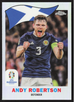 Andy Robertson, Kartička, Topps Chrome UEFA Euro 2024, INSERT