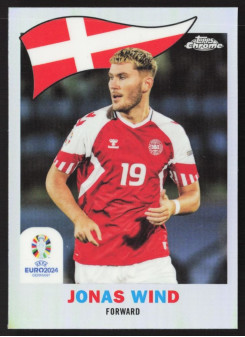 Jonas Wind, Kartička, Topps Chrome UEFA Euro 2024, INSERT