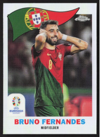 Bruno Fernandes, Kartička, Topps Chrome UEFA Euro 2024, INSERT