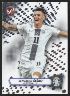 Benjamin Sesko, Kartička, 2024 Topps Pristine Road to UEFA EURO, BASE