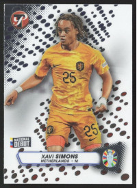 Xavi Simons, Kartička, 2024 Topps Pristine Road to UEFA EURO, BASE