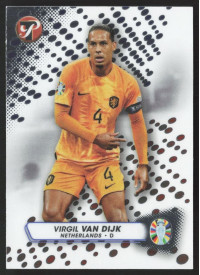 Virgil van Dijk, Kartička, 2024 Topps Pristine Road to UEFA EURO, BASE