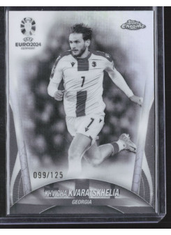 Khvicha Kvaratskhelia, Kartička, Topps Chrome UEFA Euro 2024, LIMIT
